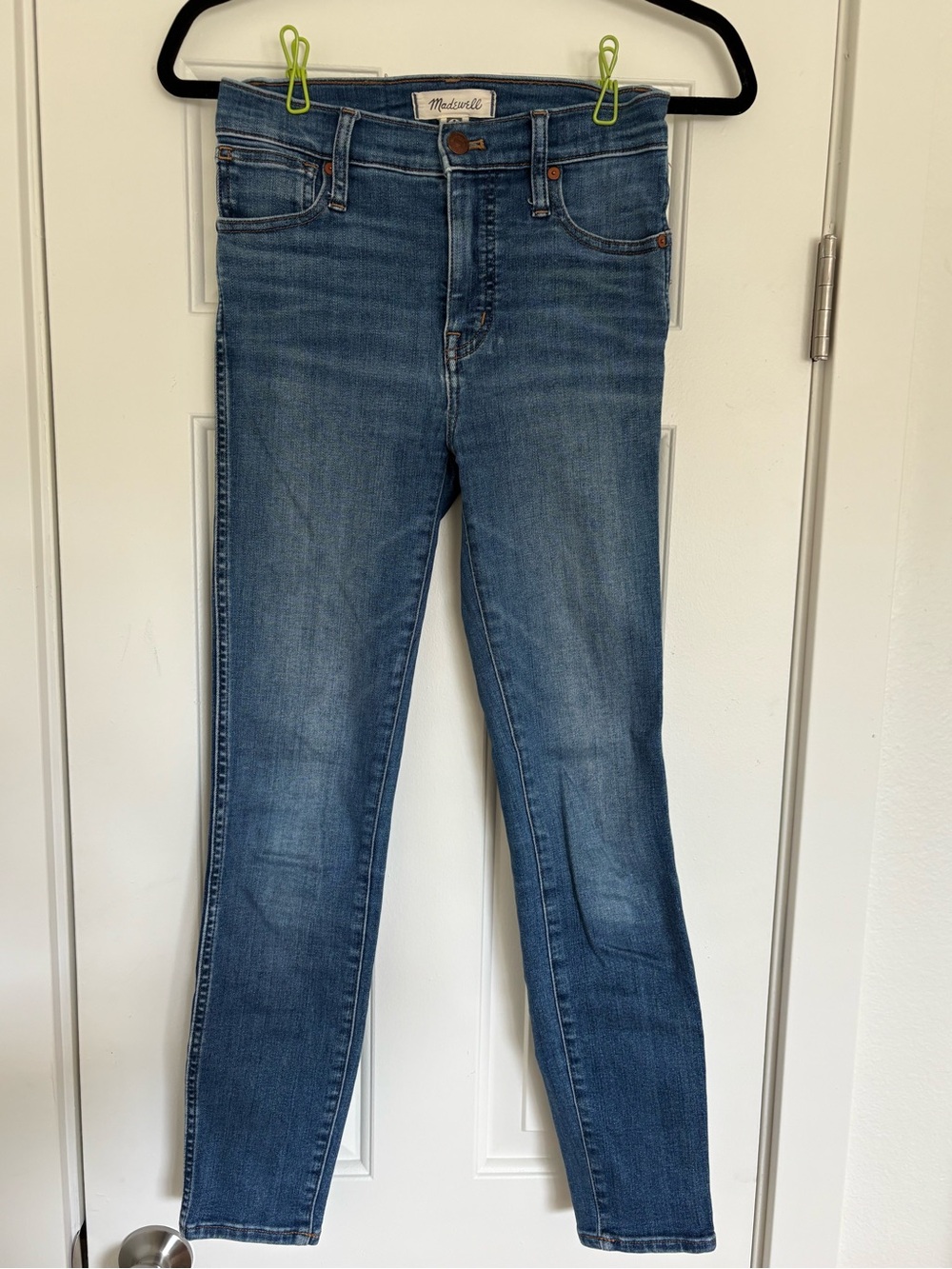 Madewell Skinny Jeans in Classic Blue Denim